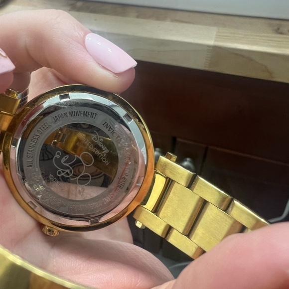Invicta Gold Watch with Mickey Mouse Design - Picture 4 of 5